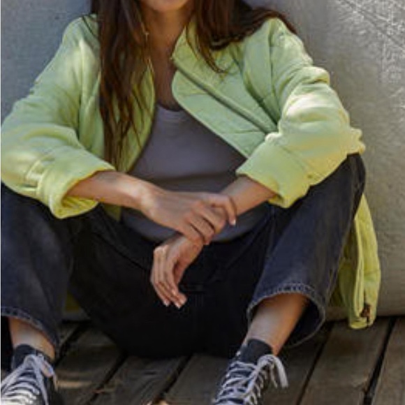 By Together It's All Good Washed Jacket Long Sleeve Quilted Knit Zip Up Sz Small - Picture 3 of 10